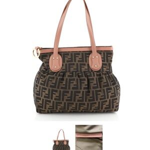 Fendi Pleated Zucca Bag